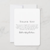 Eucalyptus Foto Funeral Sympathie Notitiekaartje (Achterkant)