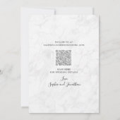 Eucalyptus Foto Gold Lijst marmer Weddenschap Save The Date (Achterkant)