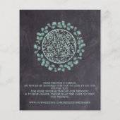 Eucalyptus Foto Greenery QR Code Weddenschap Uitno (Achterkant)