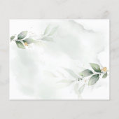 Eucalyptus foto groen modern elegant bruiloft spar (Achterkant)
