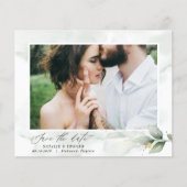 Eucalyptus foto groen modern elegant bruiloft spar (Voorkant)