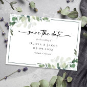 Eucalyptus Foto Huwelijk Save The Date