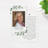 Eucalyptus Foto Memorial Prayer Kaart (Bureau)