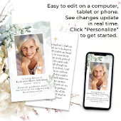 Eucalyptus Foto Memorial Prayer Kaart