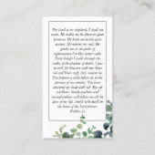 Eucalyptus Foto Memorial Prayer Kaart Visitekaartje (Achterkant)