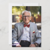 Eucalyptus Foto Memorial Uitnodiging (Achterkant)