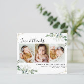 Eucalyptus Foto Nieuw Baby Dank je wel (Staand voorkant)