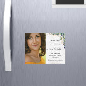 Eucalyptus foto verjaardag save the date magneet