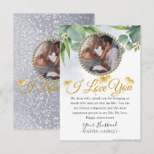 Eucalyptus Foto Wife Jubileum Kaart (Voorkant / Achterkant)