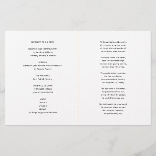 Eucalyptus FOTOBOEK Huwelijksprogramma  Groene KLE (Achterkant)