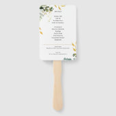 Eucalyptus FOTOBRUILOFTPROGRAMMA  Groene PAPER Handwaaier (Achterkant)