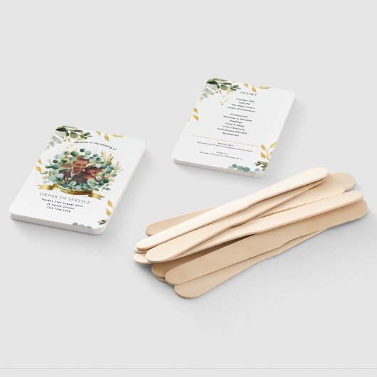 Eucalyptus FOTOBRUILOFTPROGRAMMA  Groene PAPER Handwaaier (Niet-gemonteerd)