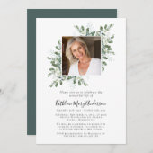 Eucalyptus Fotocering van het levensmonument Kaart (Voorkant / Achterkant)