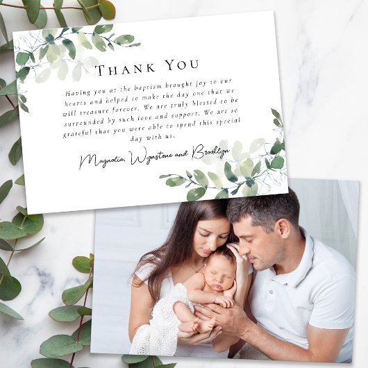 Eucalyptus Fotodoop Bedankkaart