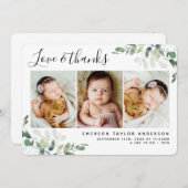 Eucalyptus Foto's en Bedankt - Aankondiging van ge (Voorkant / Achterkant)