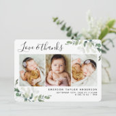 Eucalyptus Foto's en Bedankt - Aankondiging van ge (Staand voorkant)