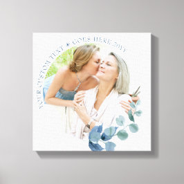 Eucalyptus-foto's met botanische Lijsten Canvas Afdruk