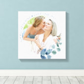 Eucalyptus-foto's met botanische Lijsten Canvas Afdruk (Insitu (Houten vloer))