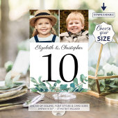 Eucalyptus Foto's Trouwtafel Nummer Teken Kaart