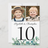 Eucalyptus Foto's Trouwtafel Nummer Teken Kaart (Achterkant)