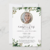 Eucalyptus Foto's Uitnodiging voor het leven (Voorkant)