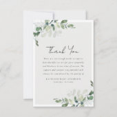 Eucalyptus Fotosympathie begrafenis Bedankkaart (Voorkant)