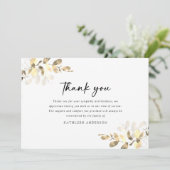 Eucalyptus Fotosympathie begrafenis Bedankkaart (Staand voorkant)