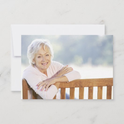 Eucalyptus Fotosympathie begrafenis Bedankkaart (Achterkant)