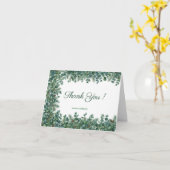 Eucalyptus Frame Bedankkaart Kaart (Gele Bloem)