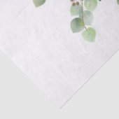 Eucalyptus Frame Gouden Glitter Bladige Tak Tissuepapier (Detail)