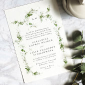 Eucalyptus Framed Wreath | Tweevoudig Monogram huw Kaart