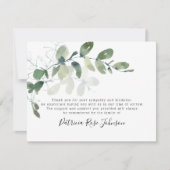 Eucalyptus Funeral Memorial Bedankt (Voorkant)