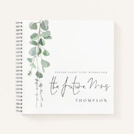 Eucalyptus Future Mrs. Name Alternative Guest Book Notitieboek