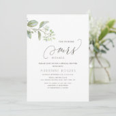 Eucalyptus Future Mrs White Vrijgezellenfeest Kaart (Staand voorkant)