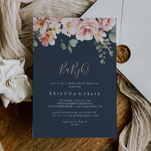 Eucalyptus Garden BabyQ Baby shower Barbecue Kaart