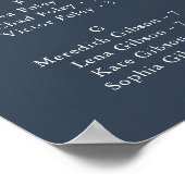 Eucalyptus Garden Roos Alfabetische Zitting Grafie Poster (Hoek)