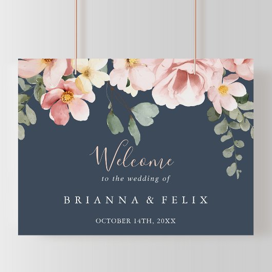 Eucalyptus Garden Roos Bloemen Huwelijk Welkom Tek Poster