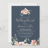 Eucalyptus Garden Roos Bloemen Huwelijksbrunch Kaart (Voorkant)