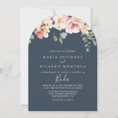 Eucalyptus Garden Roos Bloemen Spaans Huwelijk Kaart (Voorkant)