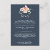 Eucalyptus Garden Roos Bloemen Trouwdetails Informatiekaartje (Voorkant)