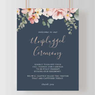 Eucalyptus Garden Roos Floral Unplugged Ceremony Poster