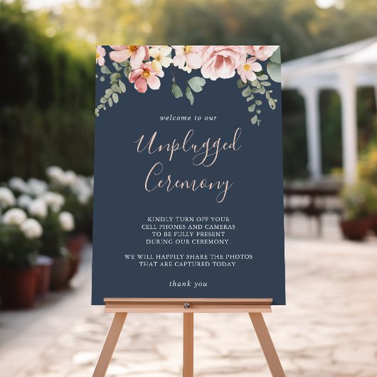 Eucalyptus Garden Roos Floral Unplugged Ceremony Poster