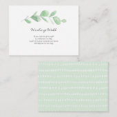 Eucalyptus garden-waterverf | Wenskaart Informatiekaartje (Voorkant / Achterkant)