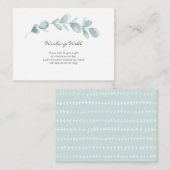 Eucalyptus garden-waterverf | Wenskaart Informatiekaartje (Voorkant / Achterkant)