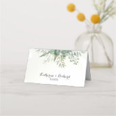 Eucalyptus Garden Wedding Plaatskaartje (Achterkant)