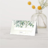 Eucalyptus Garden Wedding Plaatskaartje (Voorkant)