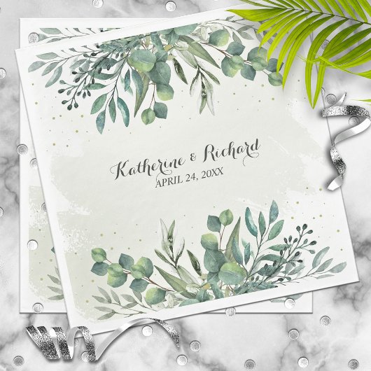 Eucalyptus Garden Wedding Servet