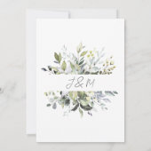 Eucalyptus gebladerte 60e bruiloft Jubileum Kaart (Achterkant)