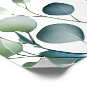 Eucalyptus gebladerte blad groen creëer uw eigen poster (Hoek)