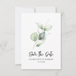 Eucalyptus gebladerte Keepsake Minimaal Bewaar de  Save The Date